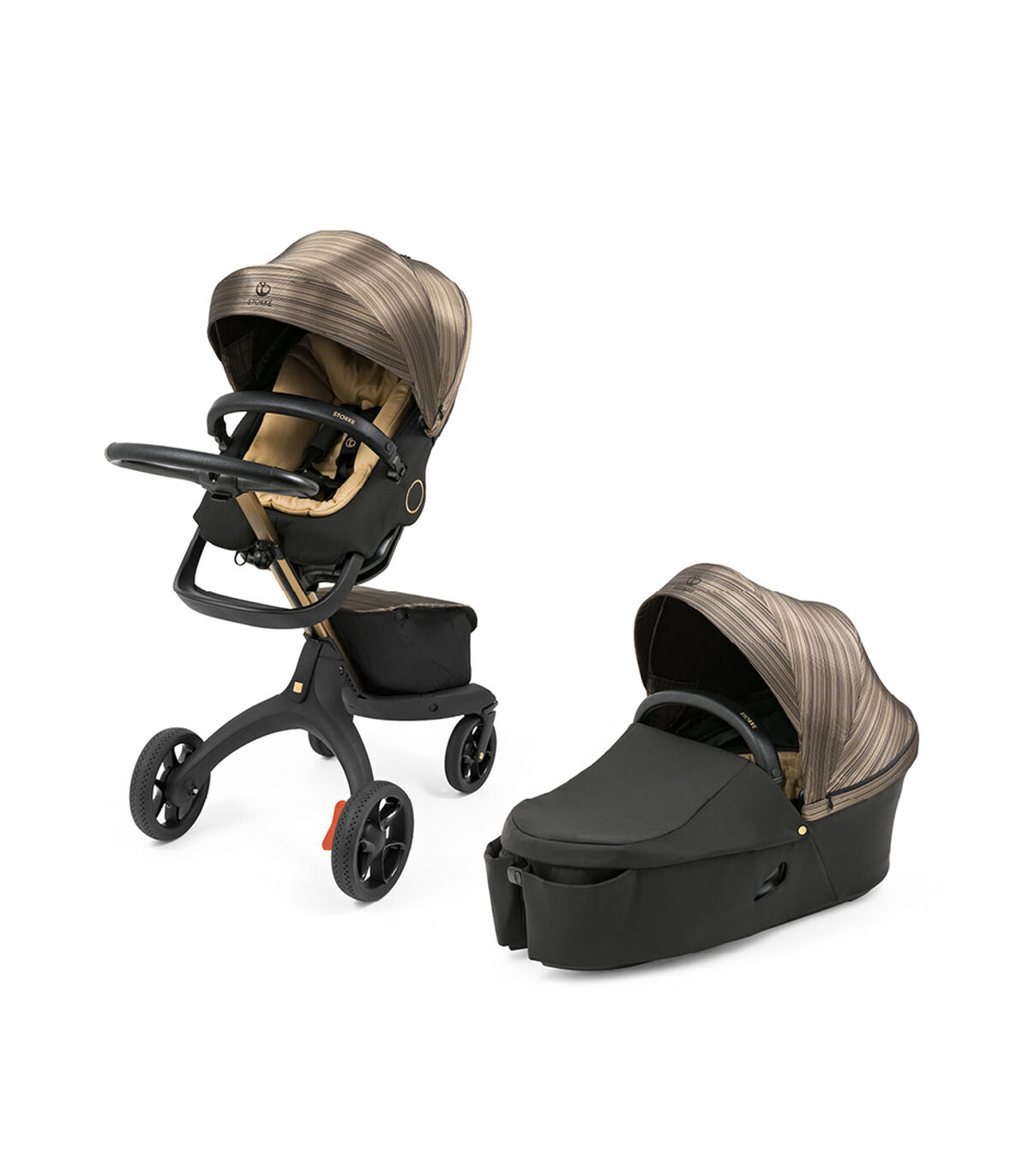 Stokke® Xplory® X Kombikinderwagen Limited Gold Black **Sale**