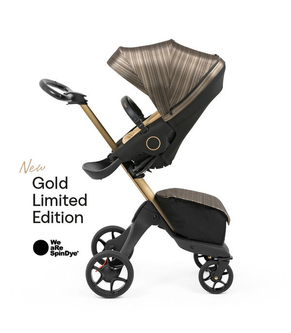 Stokke® Xplory® X Kombikinderwagen Limited Gold Black **Sale**