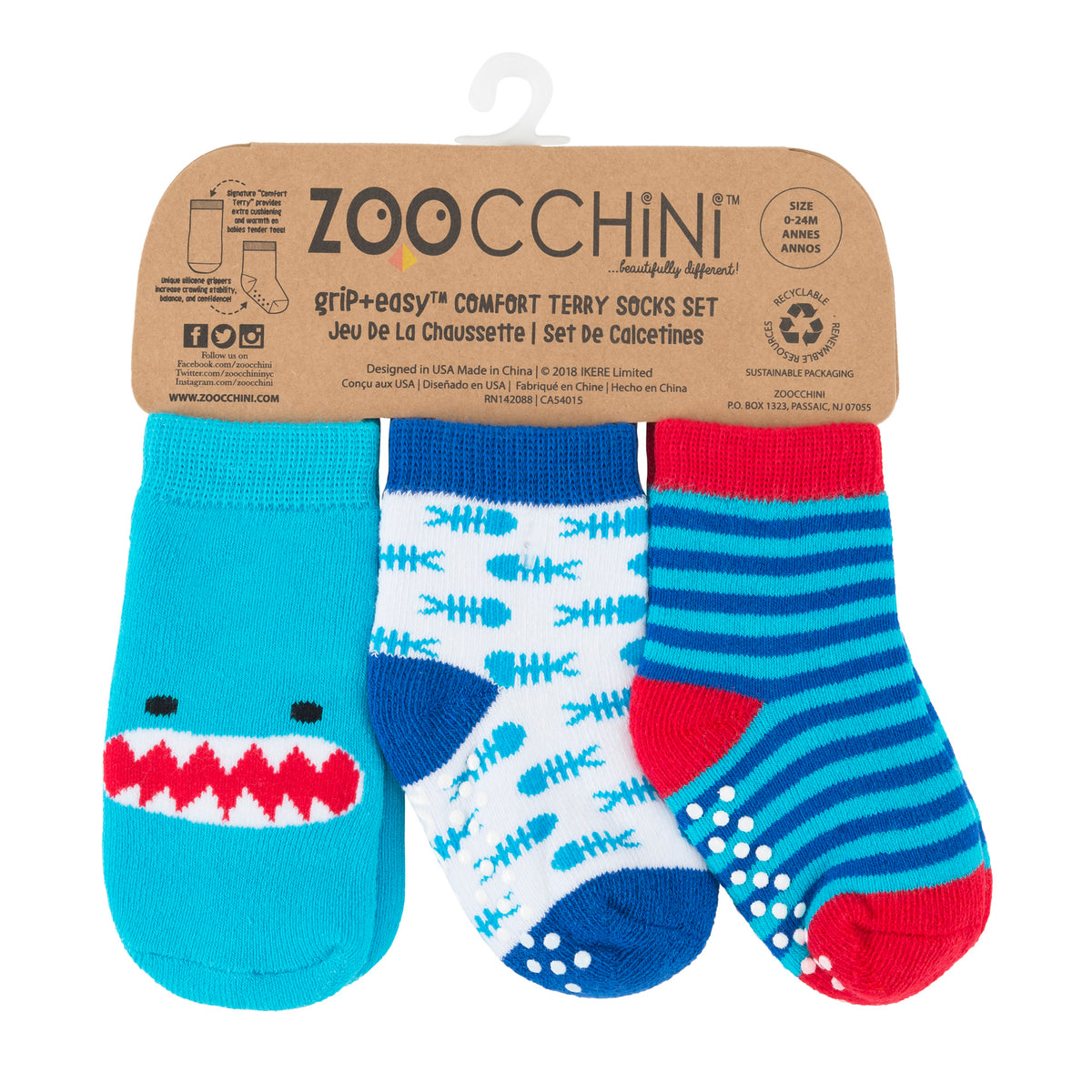 ZOOCCHINI Socken-Set 0-24M Hai