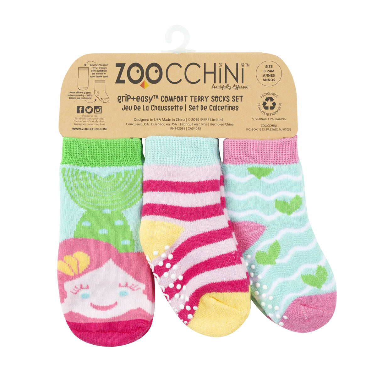 ZOOCCHINI Socken-Set 0-24M Meerjungfrau