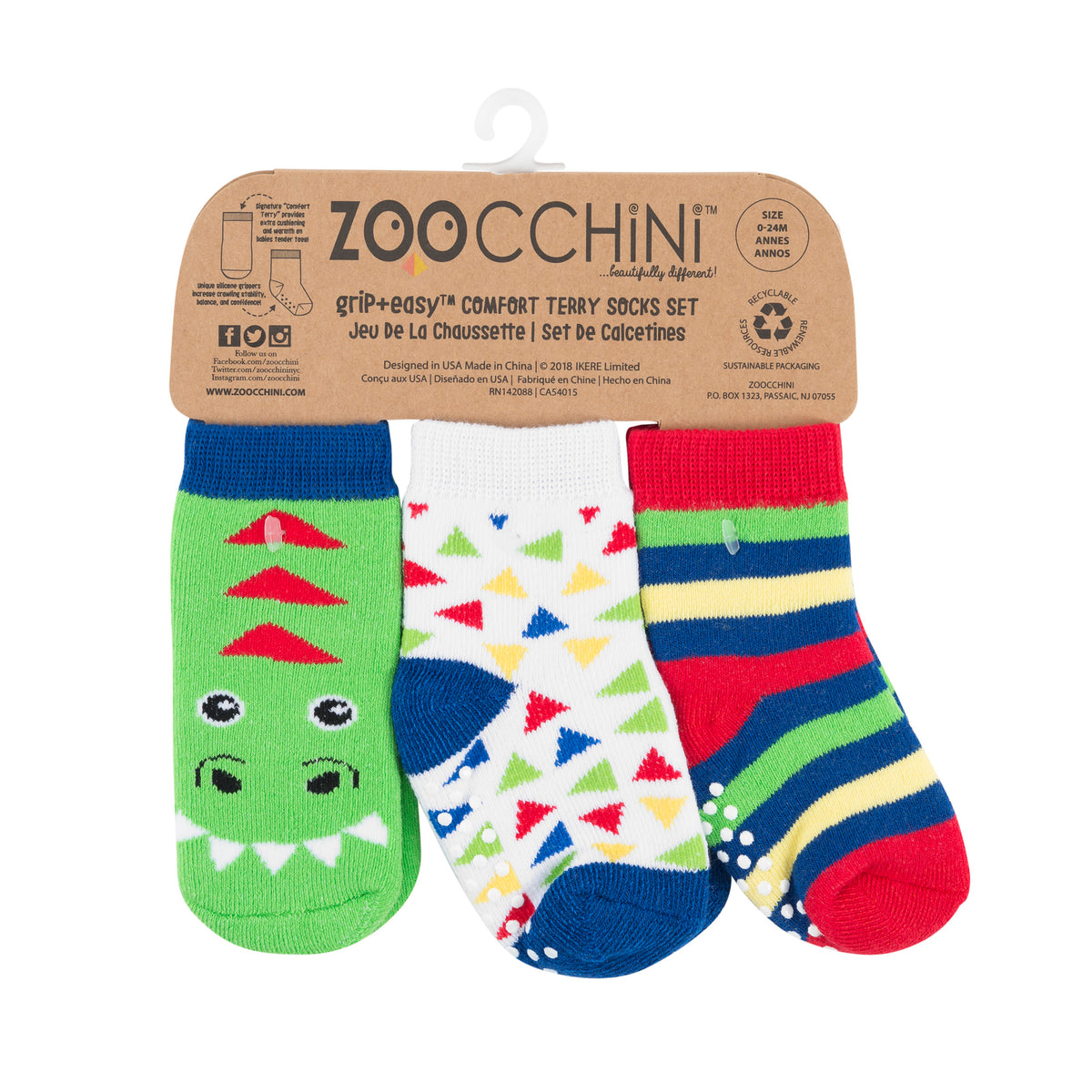 ZOOCCHINI Socken-Set 0-24M Dinosaurier