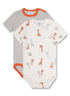 Sanetta 2er Pack Body kurzarm Off-White