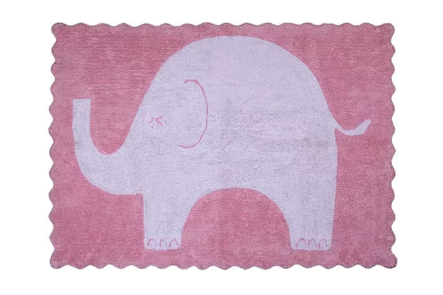 Aratextil Baumwolle Teppich - Der Elefant 120x160 cm