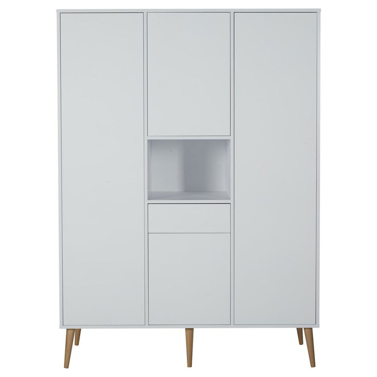 Quax Cocoon Kinderzimmer 3-teilig inkl. Wickelaufsatz Ice white AKTION plus 2 Nischen geschenkt