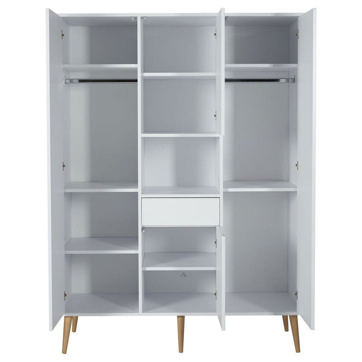 Quax Cocoon Kinderzimmer 3-teilig inkl. Wickelaufsatz Ice white AKTION plus 2 Nischen geschenkt