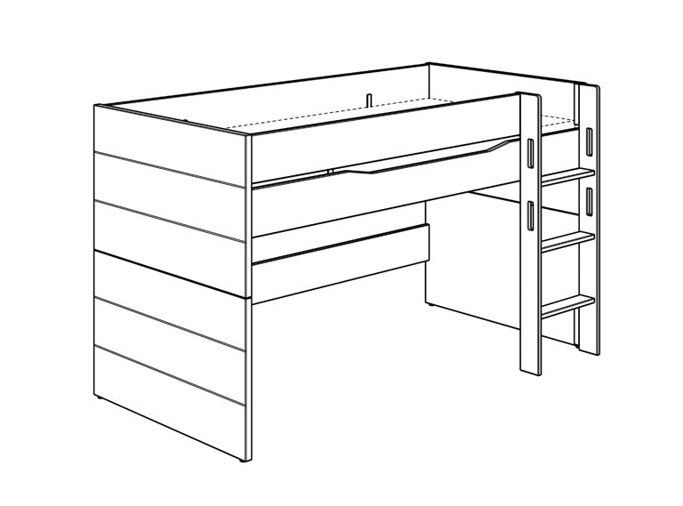 PAIDI FIONN Spielbetten 120 cm Höhe