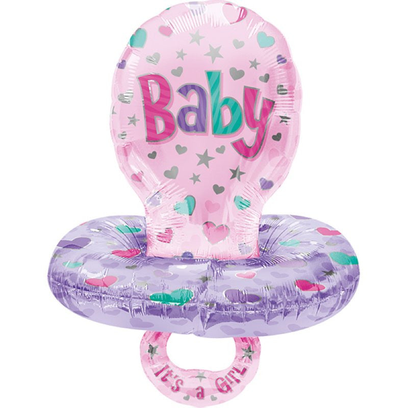 Folienballon Schnuller Baby Girl 150cm