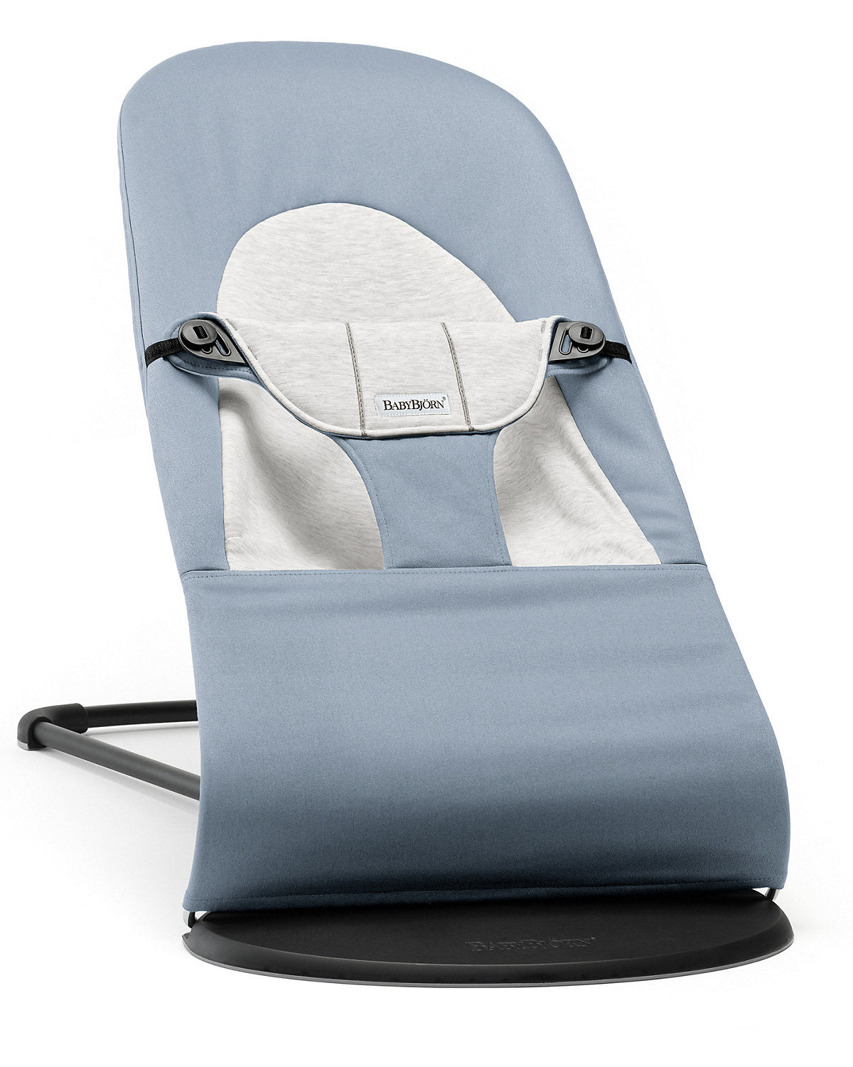 BabyBjörn Babywippe Balance Soft Cotton blau/grau