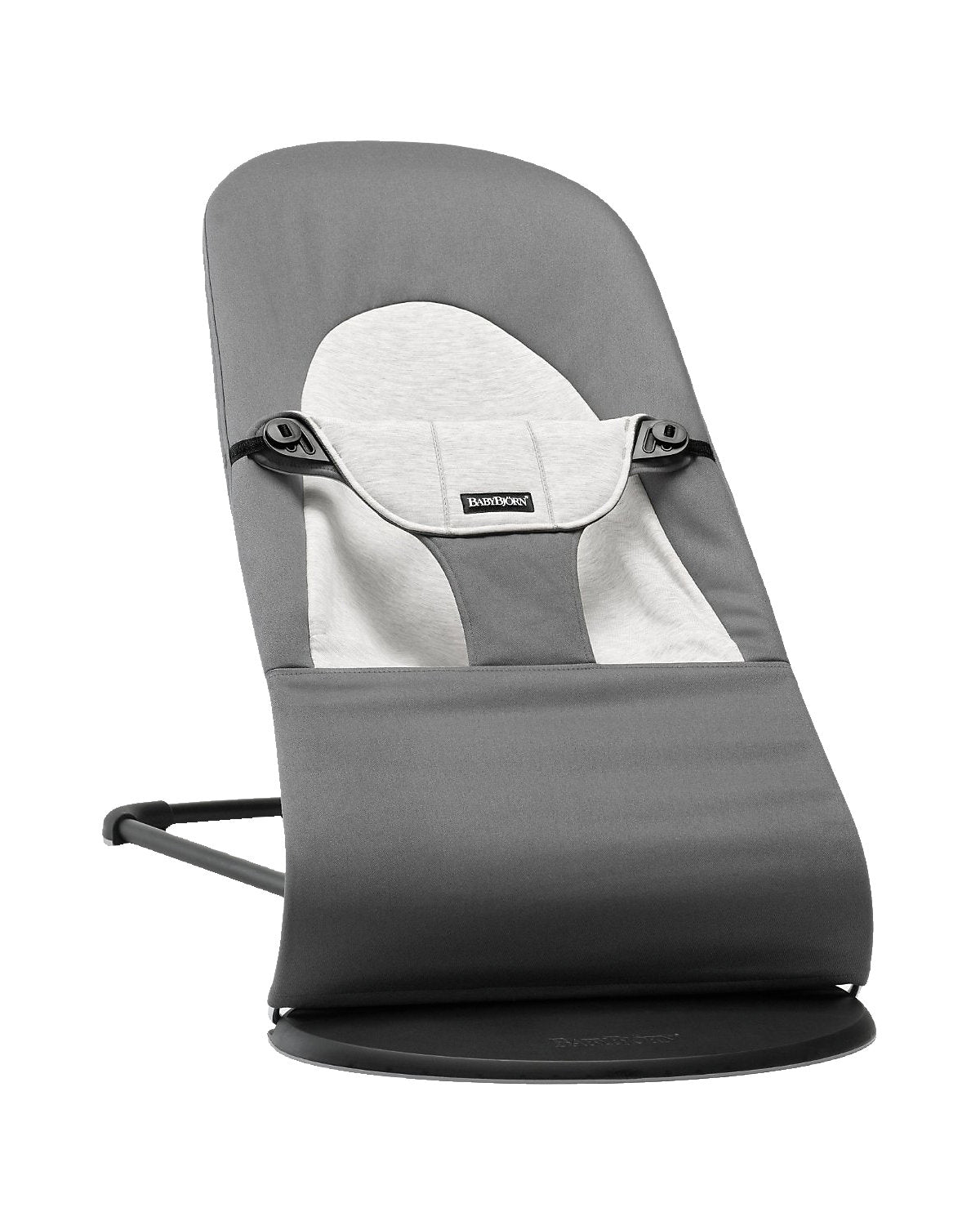 BabyBjörn Babywippe Balance Soft Cotton dunkelgrau/grau