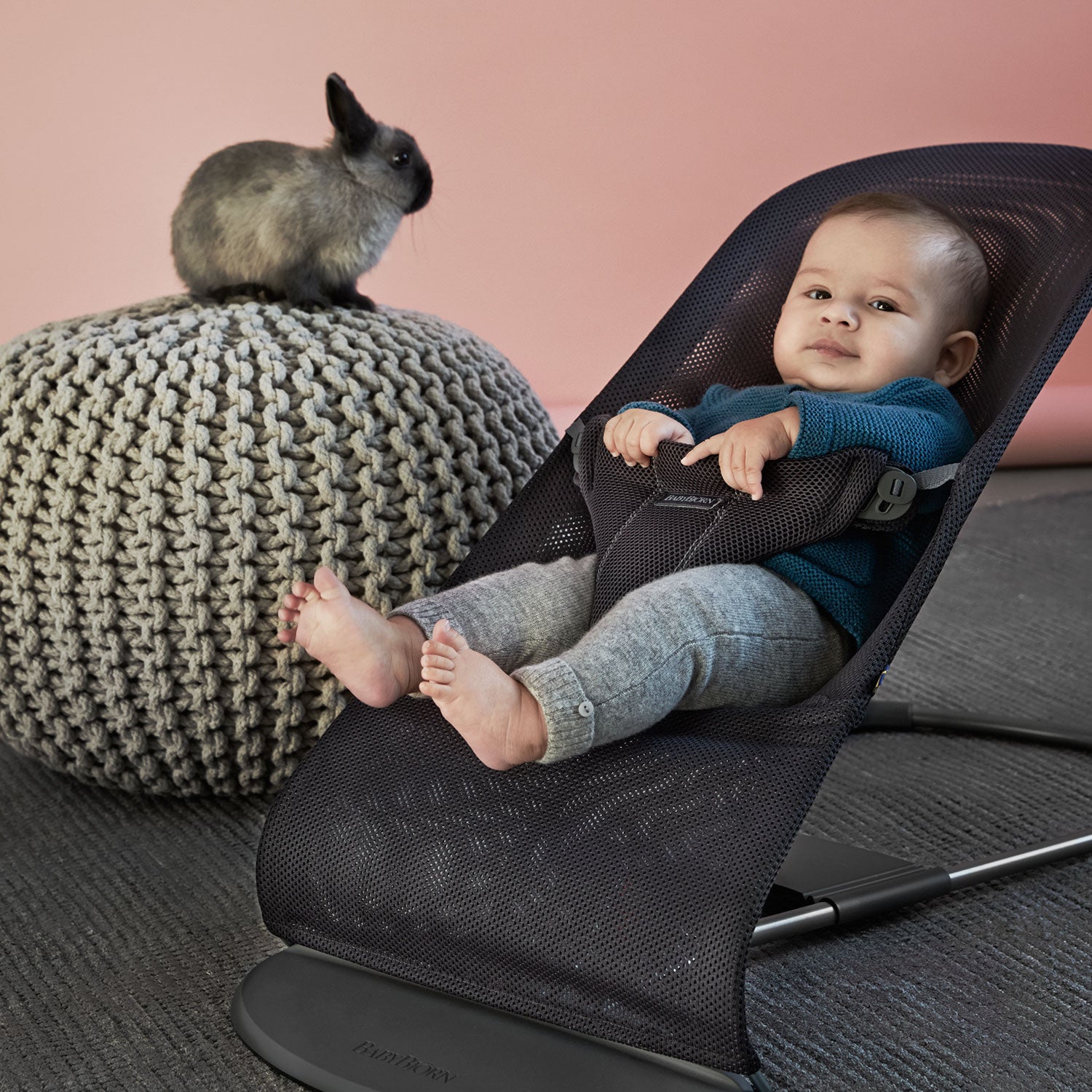 BabyBjörn Babywippe Balance Bliss Mesh anthrazitgrau