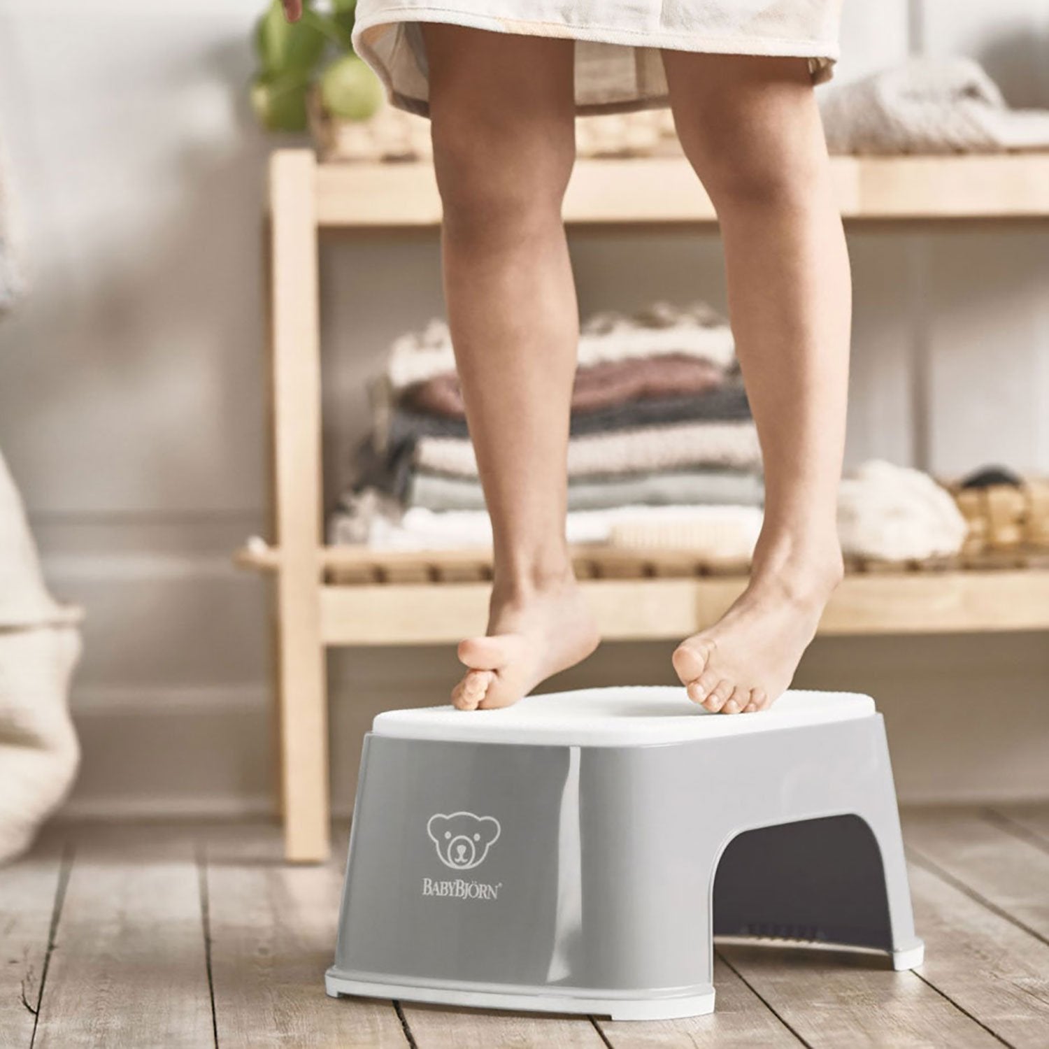 BabyBjörn Schemel grau/weiss