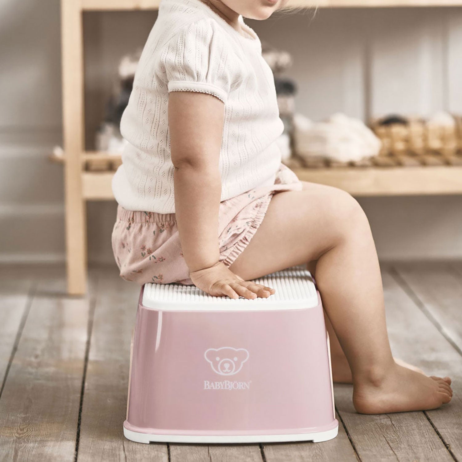 BabyBjörn Schemel rosa/weiss