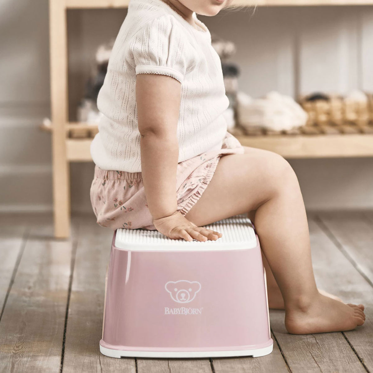 BabyBjörn Schemel rosa/weiss