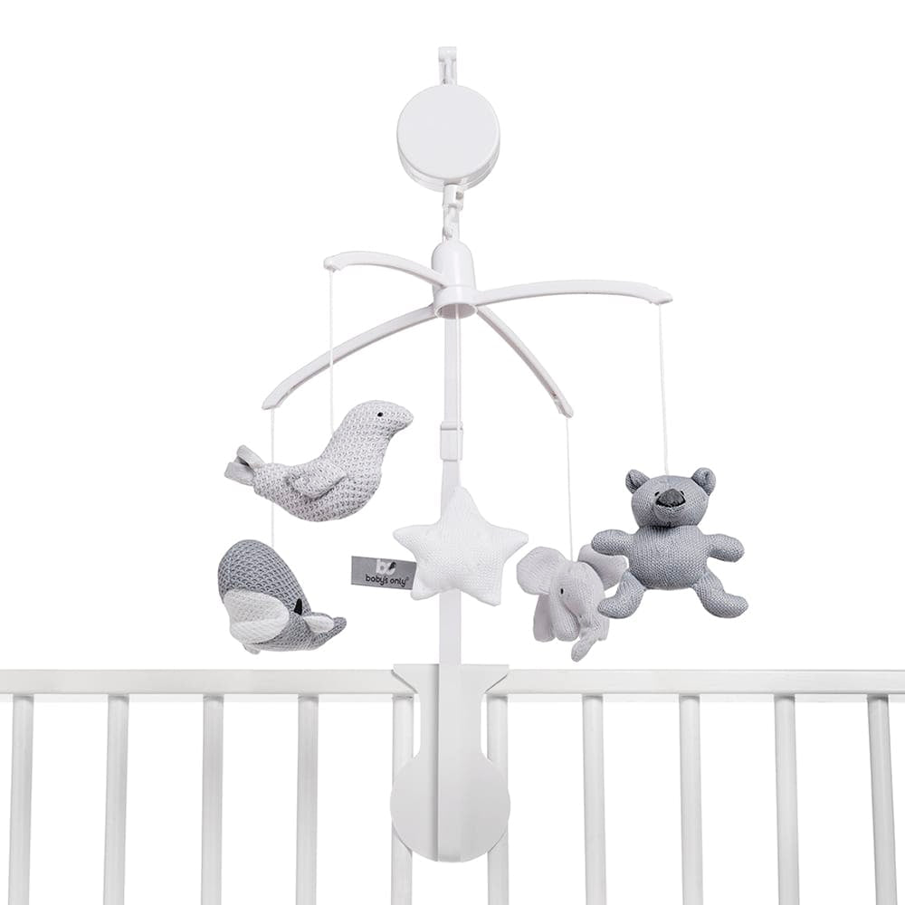 Baby's Only Musik Mobile silver-grey/grey/white