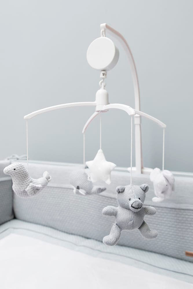 Baby's Only Musik Mobile silver-grey/grey/white