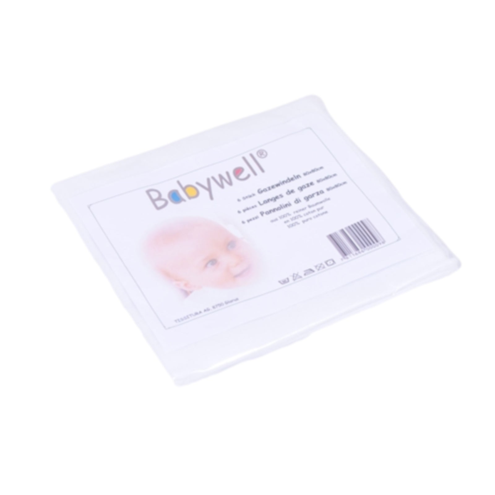BABYWELL Flanell-Windeln 80x80cm 4er Pack