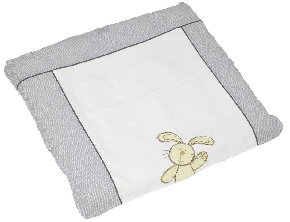 Bebe&#39;s Collection  Wickelkissenbezug 85 x 75 cm Hasi grau