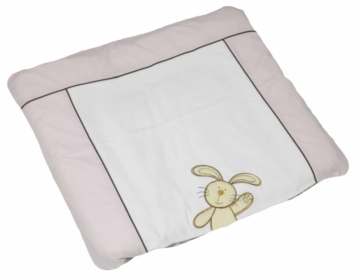 Bebe&#39;s Collection  Wickelkissenbezug 85 x 75 cm Hasi rosa