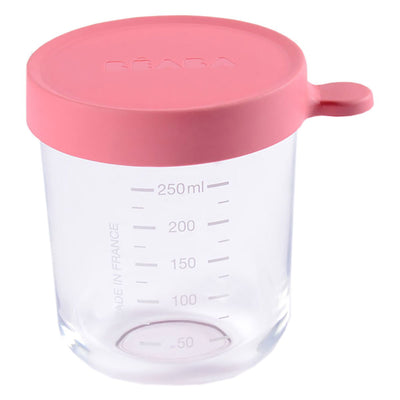 Beaba Kostgläschen aus Glas 250ml rosa