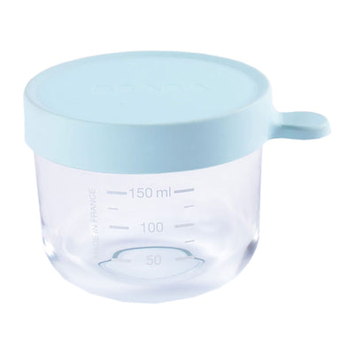 Beaba Kostgläschen aus Glas 150ml blau