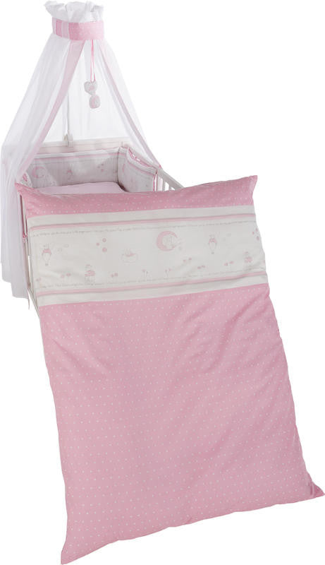 Bettset 4-teilig Glücksengel rosa