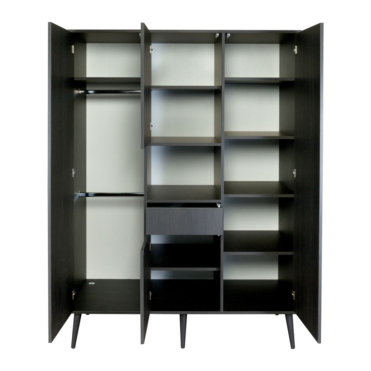 Quax Cocoon Kleiderschrank 4-türig eboni