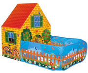 Bino Spielzelt Haus mit Vorgarten