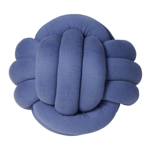 Nordic coast Knotenkissen Jersey blau