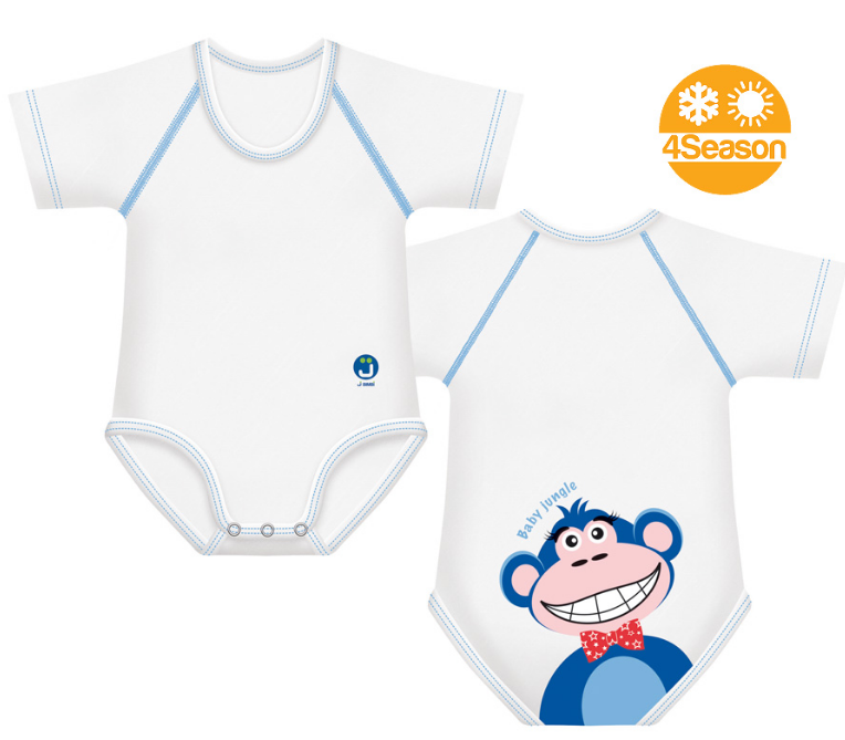 JBimbi Body kurzarm mitwachsend 0-36M Affe