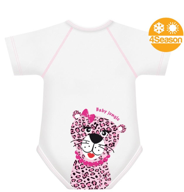 JBimbi Body kurzarm mitwachsend 0-36M Leopard