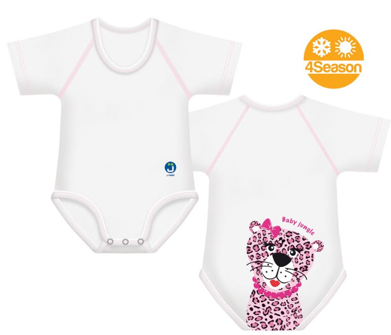 JBimbi Body kurzarm mitwachsend 0-36M Leopard