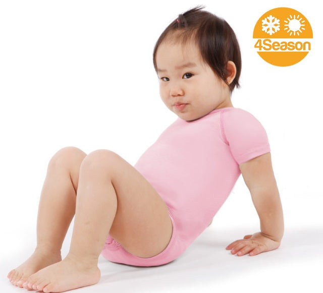 JBimbi Body kurzarm mitwachsend 0-36M uni