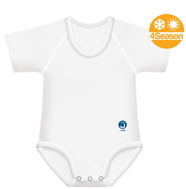 JBimbi Body kurzarm mitwachsend 0-36M uni