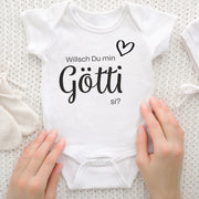 Kurzarm Body Willsch Du min Götti si?