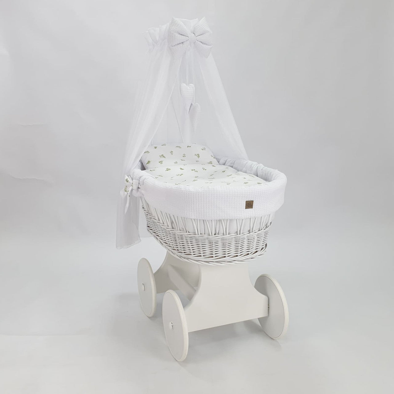 Bisal Bollerwagen Blätter weiss