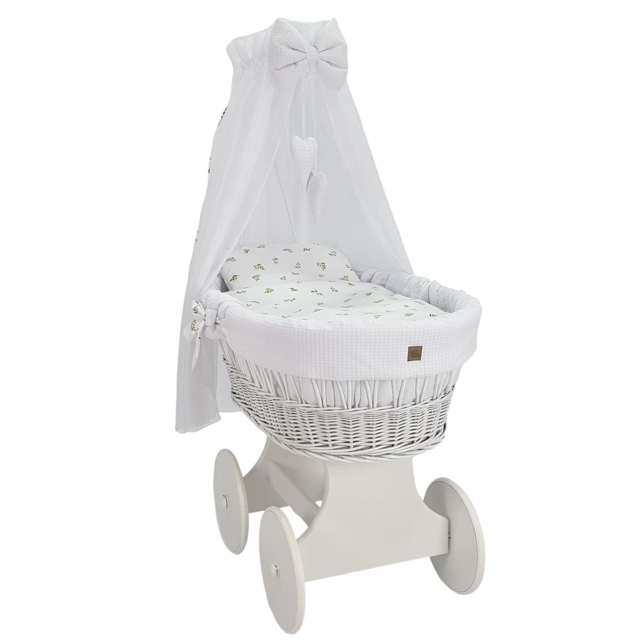 Bisal Bollerwagen Blätter weiss