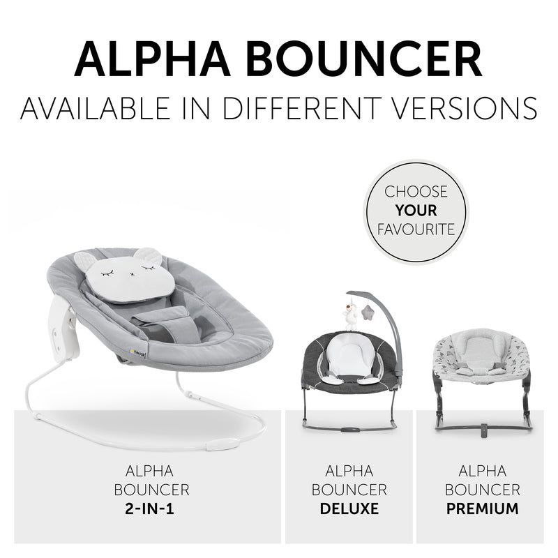 Hauck Alpha Bouncer 2 in 1 Patell Bear light grey