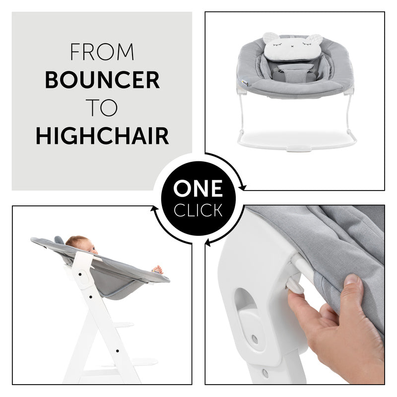Hauck Alpha Bouncer 2 in 1 Patell Bear light grey