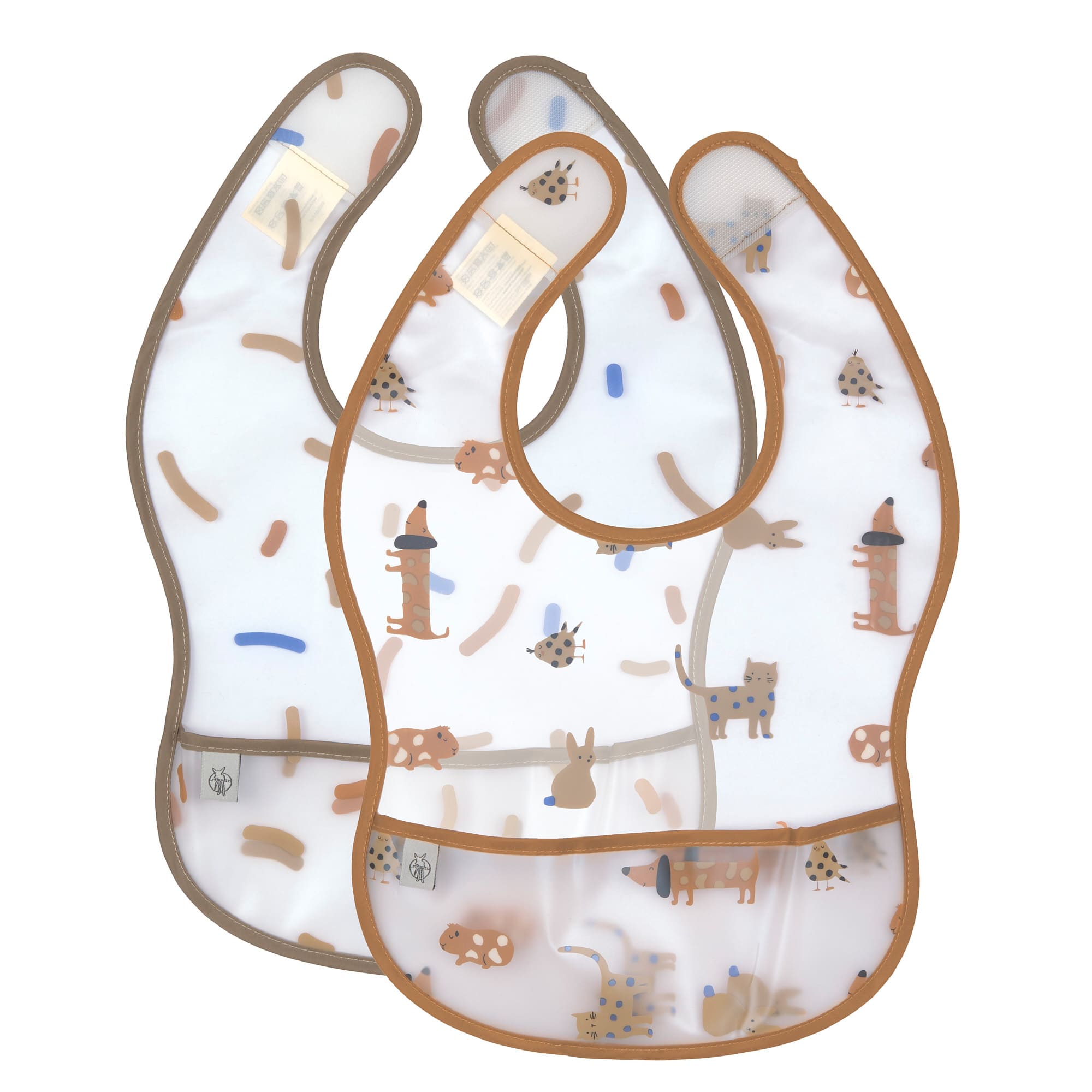 Lässig Lätzchen mit Auffangschale (2 Stk), Little Mateys Royal Blau