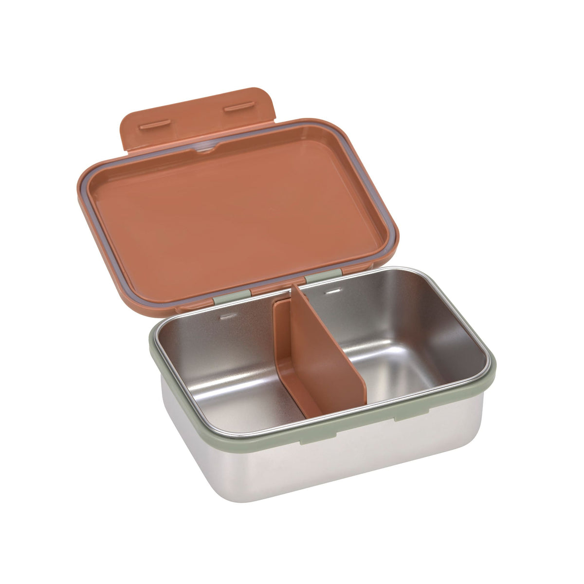 Lässig Brotdose Kinder - Edelstahl Lunchbox Happy Prints Karamell