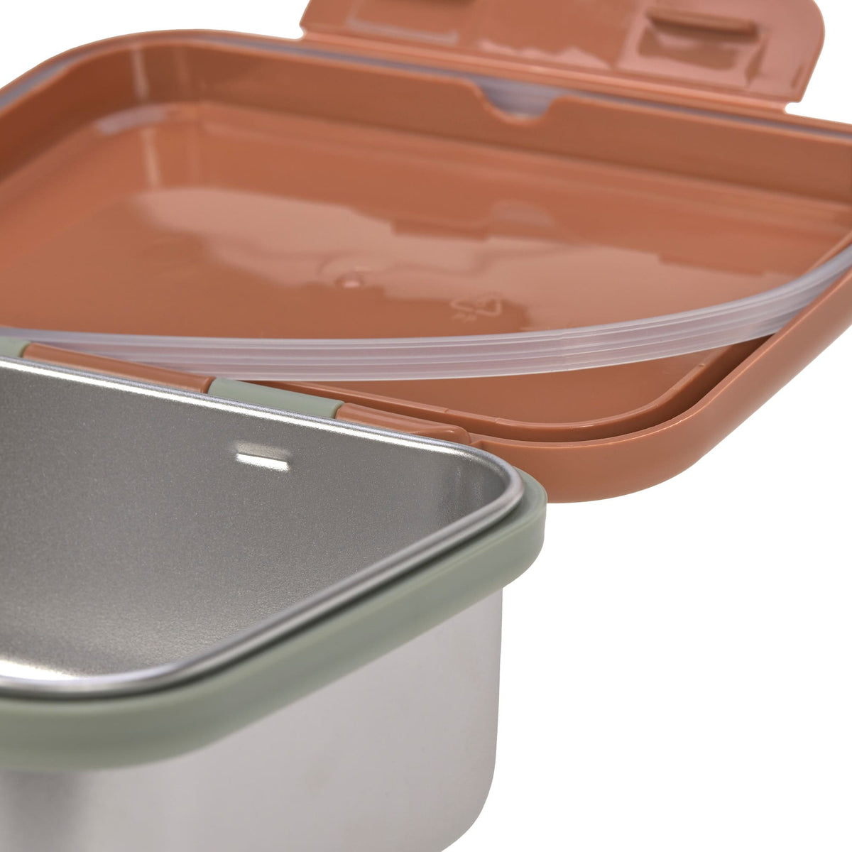 Lässig Brotdose Kinder - Edelstahl Lunchbox Happy Prints Karamell