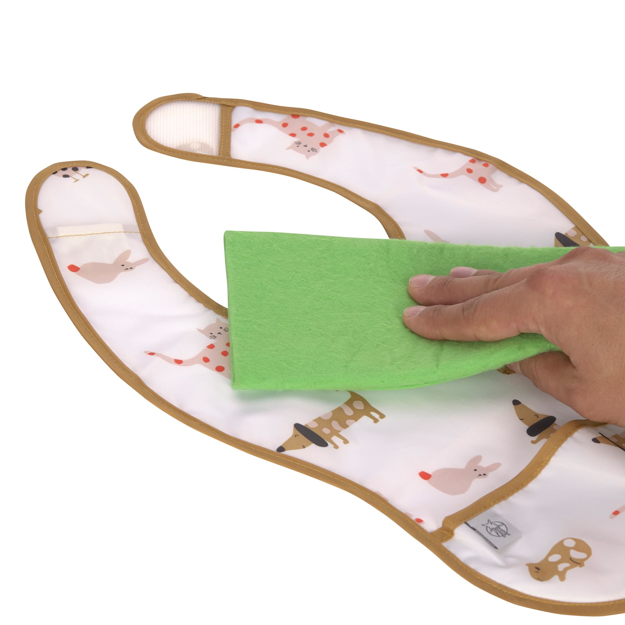 Lässig Lätzchen mit Auffangschale (2 Stk), Little Mateys Spicy Orange