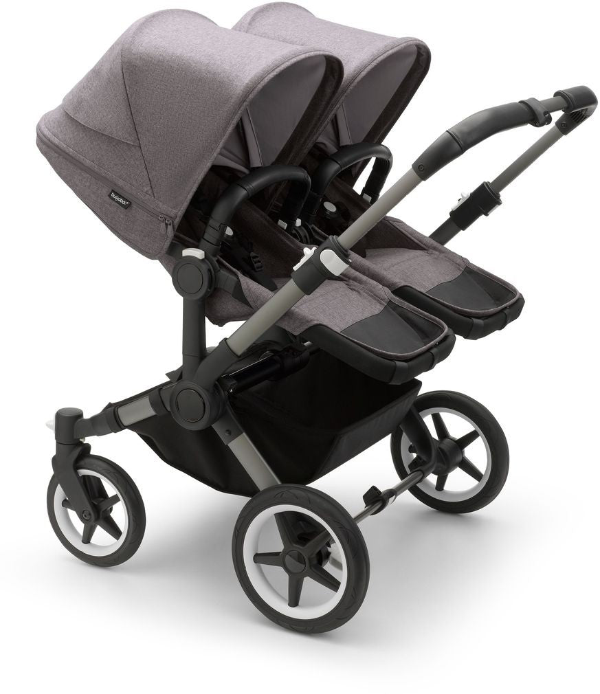 Bugaboo Donkey 5 Duo-Kinderwagen, komplett Graphit/Grau meliert