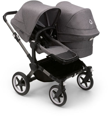 Bugaboo Donkey 5 Duo-Kinderwagen, komplett Graphit/Grau meliert