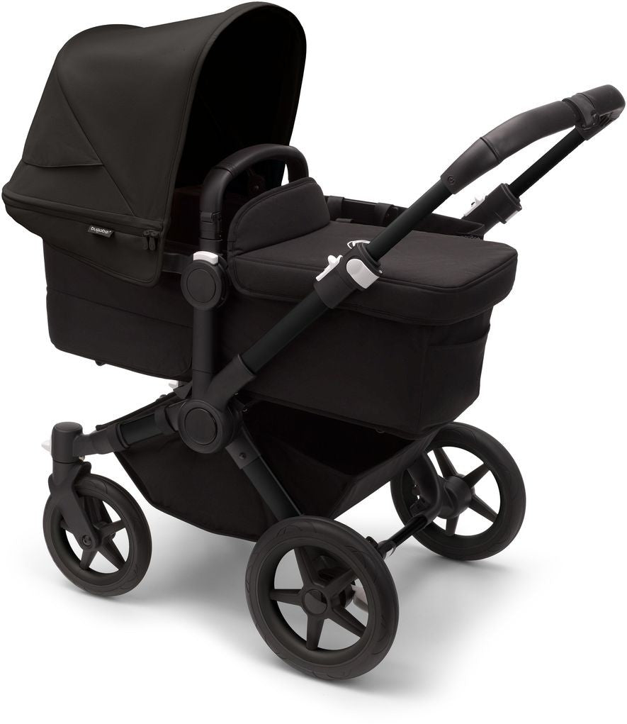 Bugaboo Donkey 5 Mono-Kinderwagen, komplett Schwarz/Mitternachtsschwarz