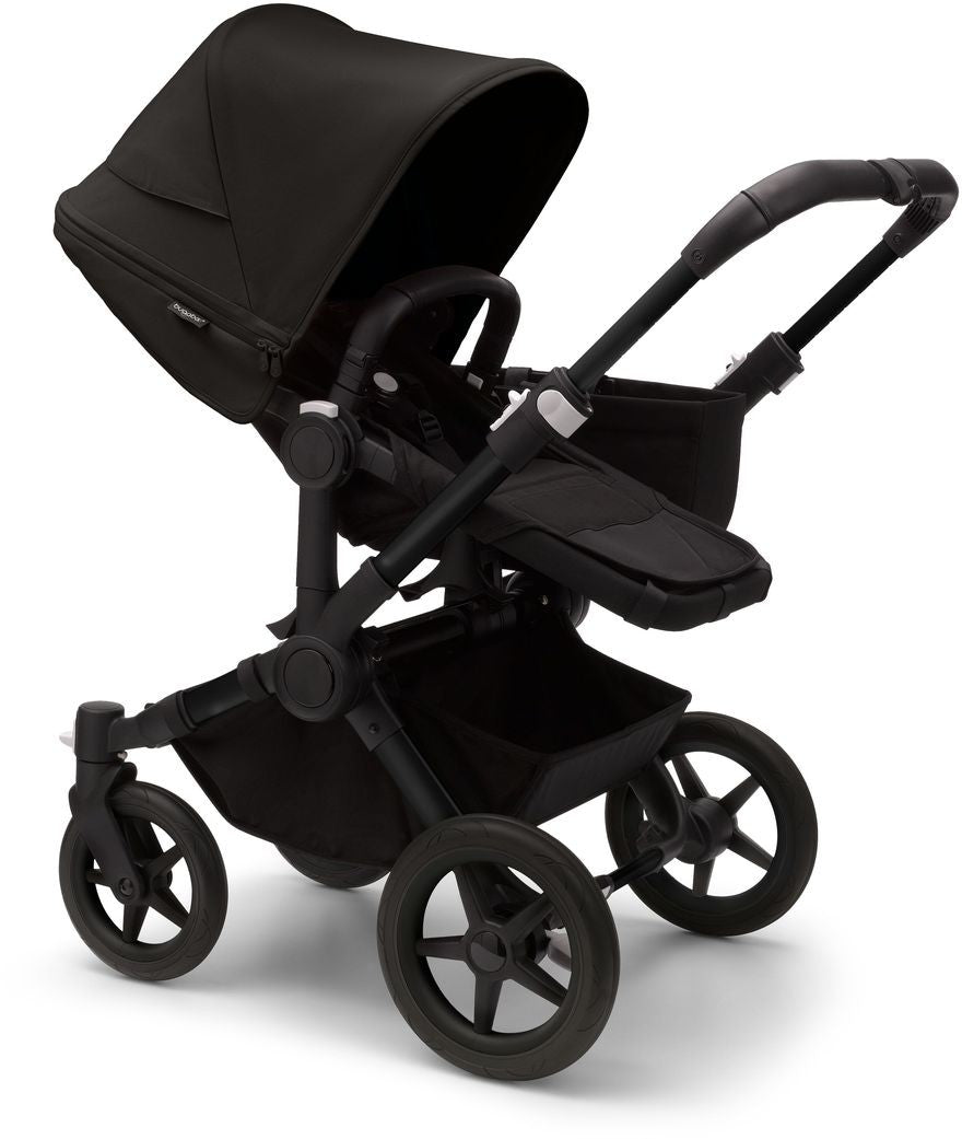 Bugaboo Donkey 5 Mono-Kinderwagen, komplett Schwarz/Mitternachtsschwarz
