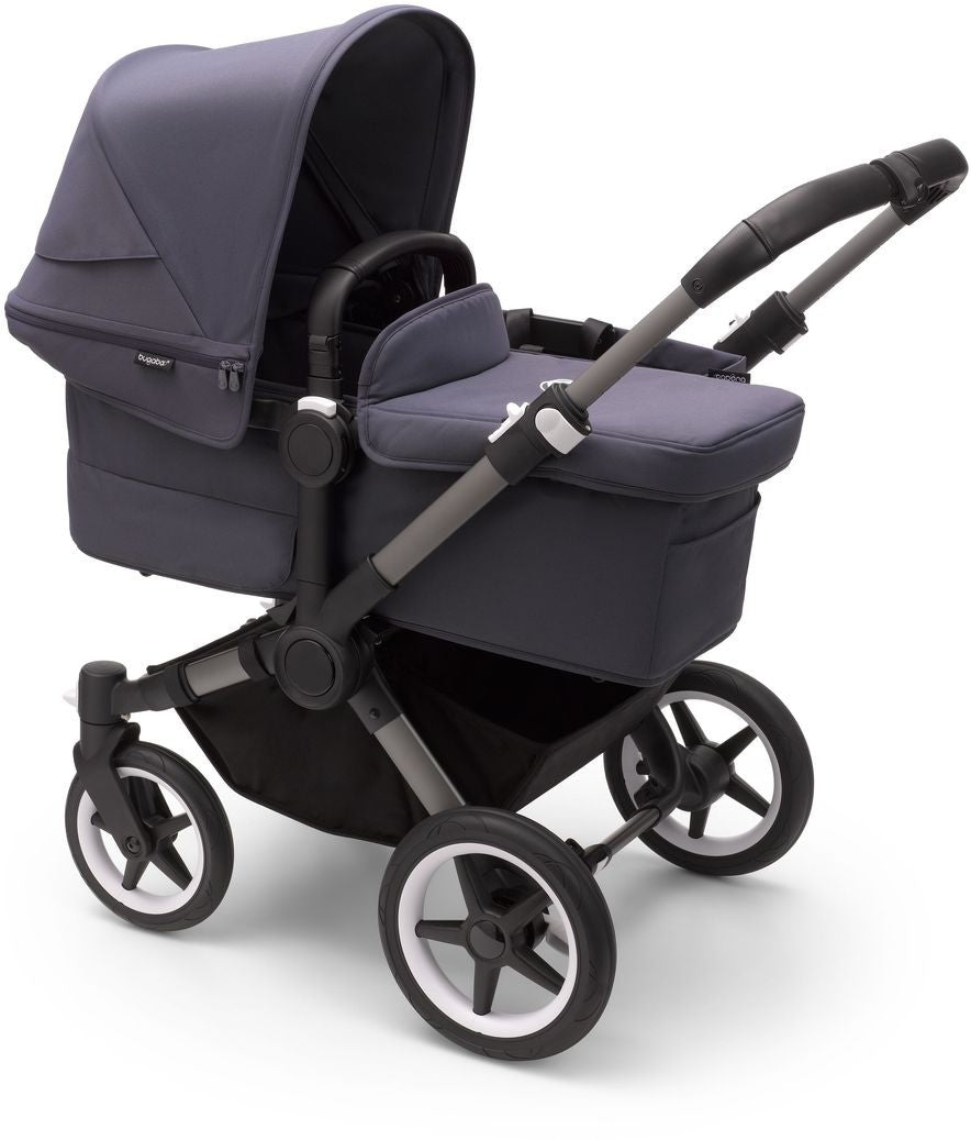 Bugaboo Donkey 5 Mono-Kinderwagen, komplett Graphit/Sturmblau