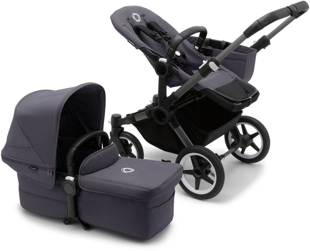 Bugaboo Donkey 5 Mono-Kinderwagen, komplett Graphit/Sturmblau