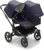 Bugaboo Donkey 5 Classic Duo-Kinderwagen, komplett Graphit/Dunkles Marine
