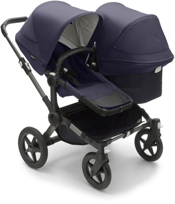 Bugaboo Donkey 5 Classic Duo-Kinderwagen, komplett Graphit/Dunkles Marine